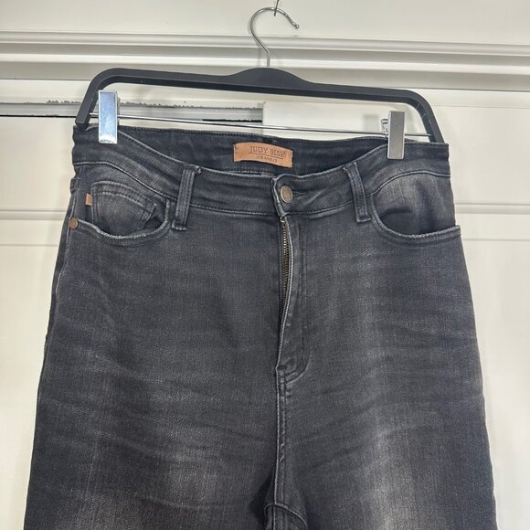 Judy Blue 90's Washed Black High Waist Straight Leg Jeans 13/31 Petite - Picture 14 of 15